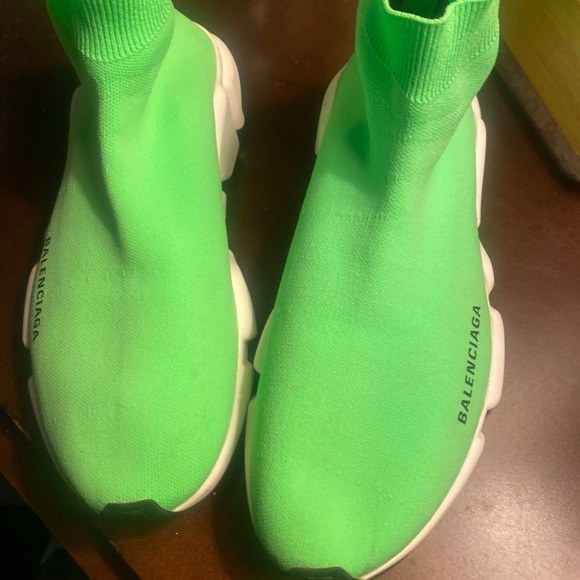 Balenciaga Speed Trainer Sock Sneakers Lime Green Men Size 8 women 9.5 EU 41 main image 5